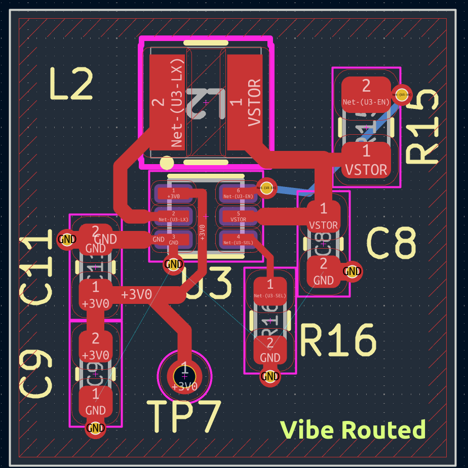 Hand routed PCB layout by kaysiyeme